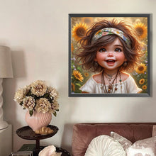 Load image into Gallery viewer, AB Diamond Painting - Full Round - Cute girl (40*40CM)
