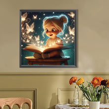 Load image into Gallery viewer, AB Diamond Painting - Full Round - Cute girl (40*40CM)
