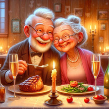 Load image into Gallery viewer, AB Diamond Painting - Full Round - Old age life (40*40CM)
