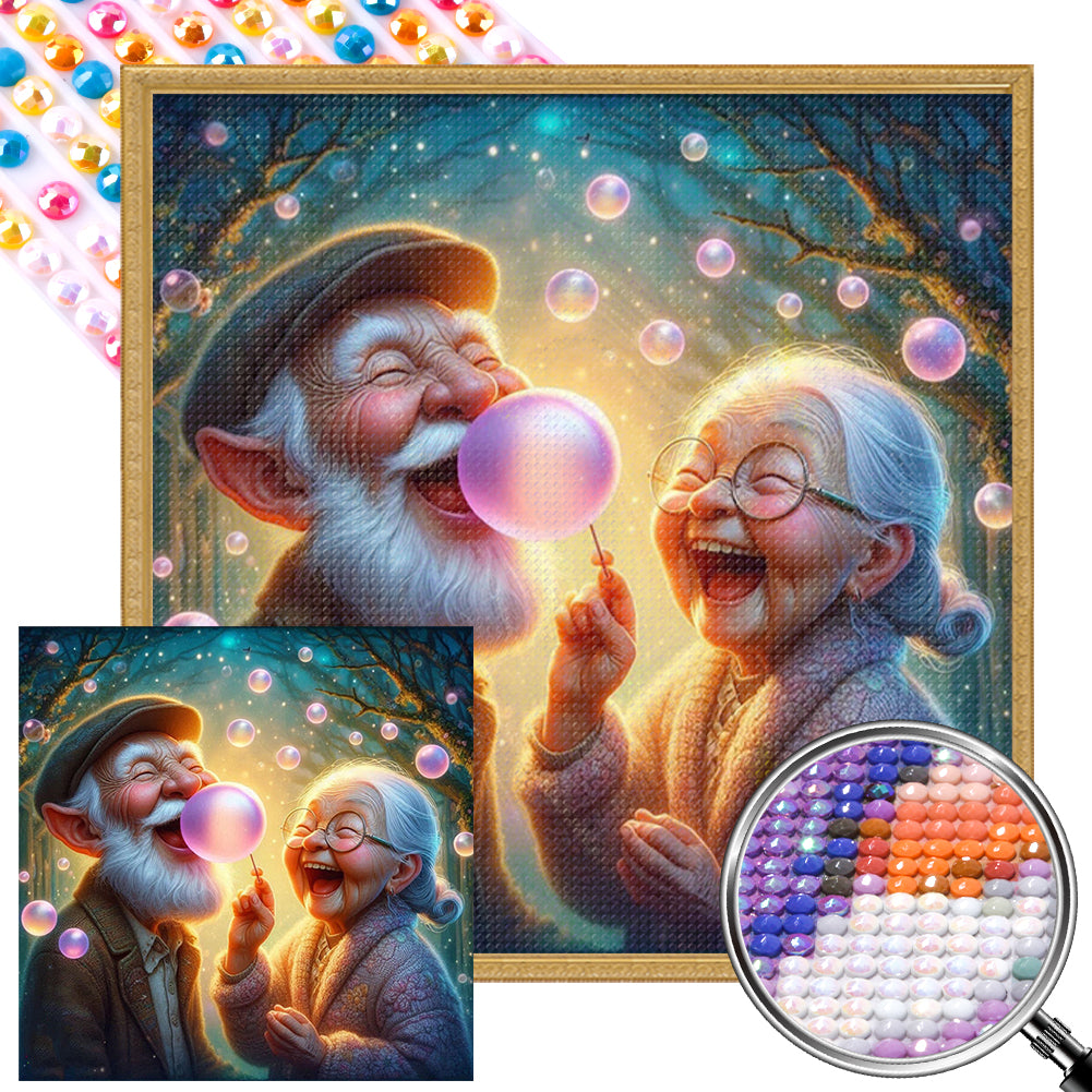 AB Diamond Painting - Full Round - Old age life (40*40CM)