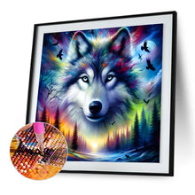 Load image into Gallery viewer, Diamond Painting - Full Round - Dark night wolf (30*30CM)
