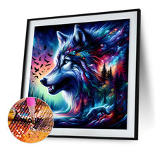 Load image into Gallery viewer, Diamond Painting - Full Round - Dark night wolf (30*30CM)
