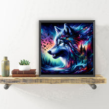Load image into Gallery viewer, Diamond Painting - Full Round - Dark night wolf (30*30CM)
