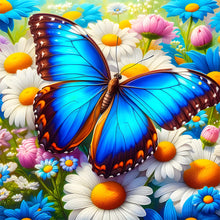 Load image into Gallery viewer, Diamond Painting - Full Round - Butterfly in the flowers (30*30CM)
