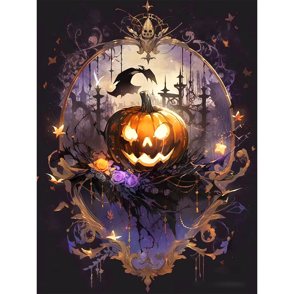 Diamond Painting - Full Round - Halloween pumpkin (30*40CM)