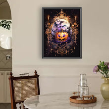 Load image into Gallery viewer, Diamond Painting - Full Round - Halloween pumpkin bat (30*40CM)
