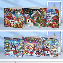 Load image into Gallery viewer, 6Pcs Christmas Christmas Gifts DIY Diamond Painting Card Diamond Daily Wish Card
