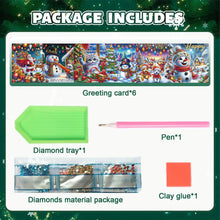 Load image into Gallery viewer, 6Pcs Christmas Christmas Gifts DIY Diamond Painting Card Diamond Daily Wish Card
