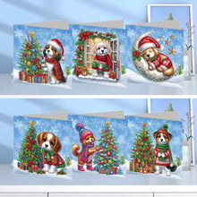 Load image into Gallery viewer, 6Pcs Christmas Christmas Gifts DIY Diamond Painting Card Diamond Daily Wish Card
