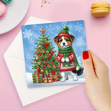 Load image into Gallery viewer, 6Pcs Christmas Christmas Gifts DIY Diamond Painting Card Diamond Daily Wish Card
