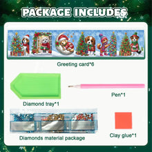 Load image into Gallery viewer, 6Pcs Christmas Christmas Gifts DIY Diamond Painting Card Diamond Daily Wish Card
