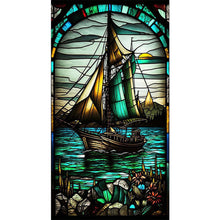 Load image into Gallery viewer, Diamond Painting - Full Round - Sailboat glass painting (40*70CM)
