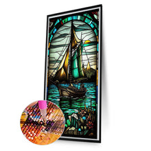 Load image into Gallery viewer, Diamond Painting - Full Round - Sailboat glass painting (40*70CM)
