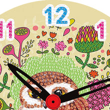 Load image into Gallery viewer, Wooden Diamond Painting Clock Animals Diamond Art Clock Pendants Kit for Desktop
