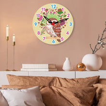 Load image into Gallery viewer, Wooden Diamond Painting Clock Animals Diamond Art Clock Pendants Kit for Desktop

