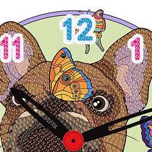 Load image into Gallery viewer, Wooden Diamond Painting Clock Animals Diamond Art Clock Pendants Kit for Desktop
