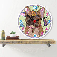 Load image into Gallery viewer, Wooden Diamond Painting Clock Animals Diamond Art Clock Pendants Kit for Desktop
