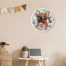 Load image into Gallery viewer, Wooden Diamond Painting Clock Animals Diamond Art Clock Pendants Kit for Desktop
