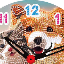 Load image into Gallery viewer, Wooden Diamond Painting Clock Animals Diamond Art Clock Pendants Kit for Desktop
