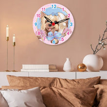 Load image into Gallery viewer, Wooden Diamond Painting Clock Animals Diamond Art Clock Pendants Kit for Desktop
