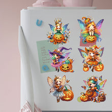 Load image into Gallery viewer, 6Pcs Acrylic Special Shape Butterfly Fairy Fridge Stickers for Car Mailbox Decor
