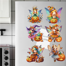 Load image into Gallery viewer, 6Pcs Acrylic Special Shape Butterfly Fairy Fridge Stickers for Car Mailbox Decor
