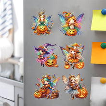 Load image into Gallery viewer, 6Pcs Acrylic Special Shape Butterfly Fairy Fridge Stickers for Car Mailbox Decor
