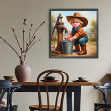 Load image into Gallery viewer, Diamond Painting - Full Round - Indian child (40*40CM)
