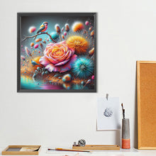 Load image into Gallery viewer, Diamond Painting - Full Round - Rose dandelion bird (40*40CM)
