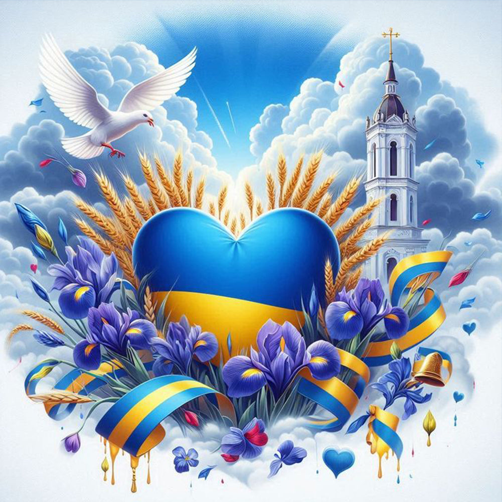 Diamond Painting - Full Round - Protect the blue earth (40*40CM)