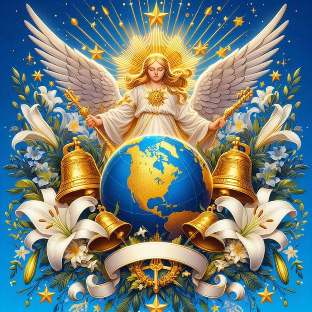 Diamond Painting - Full Round - Protect the blue earth (40*40CM)