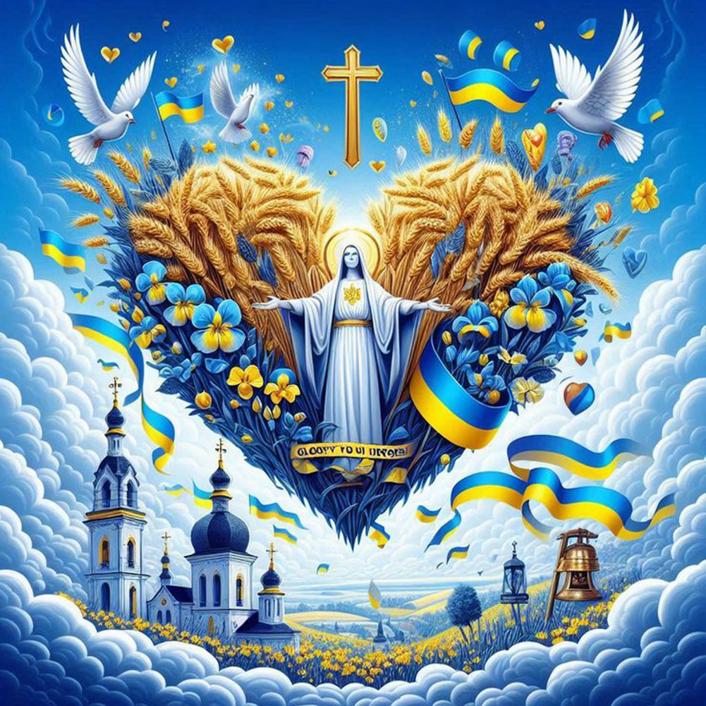 Diamond Painting - Full Round - Protect the blue earth (40*40CM)