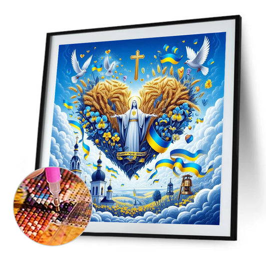 Diamond Painting - Full Round - Protect the blue earth (40*40CM)
