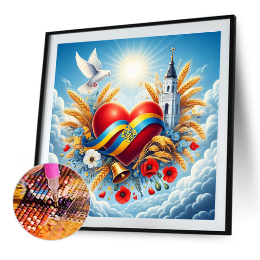 Diamond Painting - Full Round - Protect the blue earth (40*40CM)