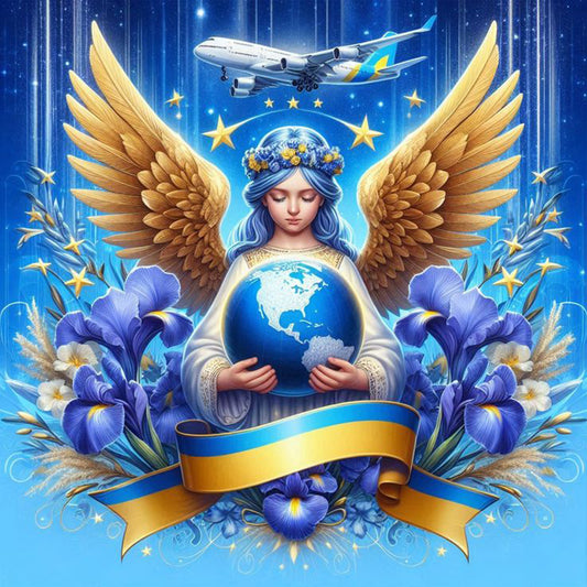 Diamond Painting - Full Round - Protect the blue earth (40*40CM)