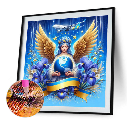Diamond Painting - Full Round - Protect the blue earth (40*40CM)