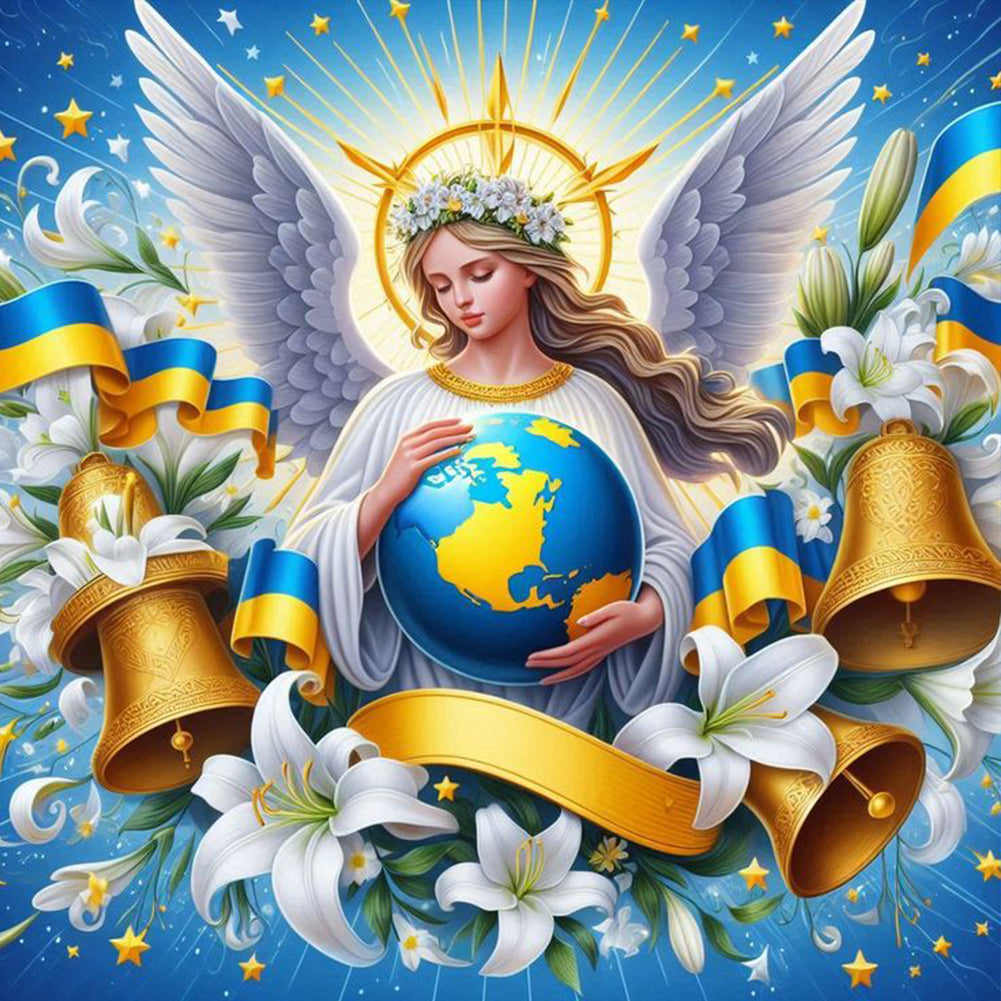 Diamond Painting - Full Round - Protect the blue earth (40*40CM)
