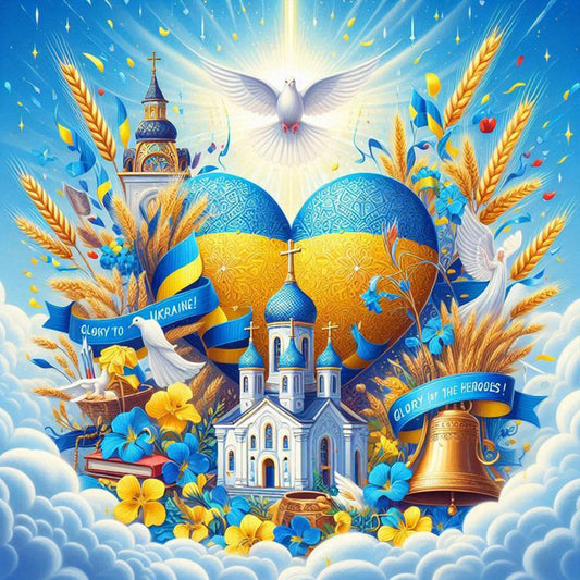 Diamond Painting - Full Round - Protect the blue earth (40*40CM)