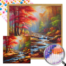 Load image into Gallery viewer, AB Diamond Painting - Full Round - Maple forest (40*40CM)
