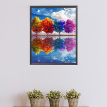 Load image into Gallery viewer, AB Diamond Painting - Full Round - Four-color tree (40*50CM)
