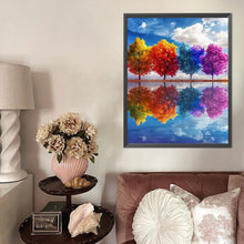 Load image into Gallery viewer, AB Diamond Painting - Full Round - Four-color tree (40*50CM)

