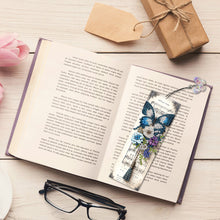 Load image into Gallery viewer, 3Pcs Special Shape Butterfly And Flowers Diamond Painting Bookmark for Bookworms
