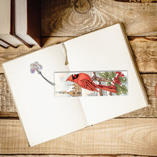 Load image into Gallery viewer, 3Pcs Special Shape Cardinal In The Snow Diamond Painting Bookmark for Bookworms
