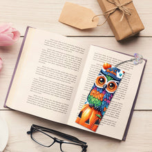 Load image into Gallery viewer, 3Pcs Special Shape Halloween Owl Diamond Painting Bookmark for Book Lovers
