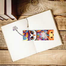 Load image into Gallery viewer, 3Pcs Special Shape Halloween Owl Diamond Painting Bookmark for Book Lovers
