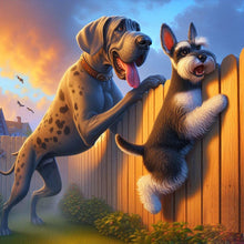 Load image into Gallery viewer, AB Diamond Painting - Full Round - Naughty dog (40*40CM)
