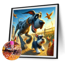 Load image into Gallery viewer, AB Diamond Painting - Full Round - Naughty dog (40*40CM)
