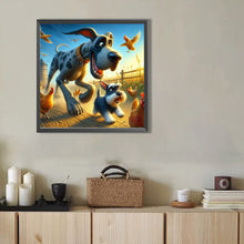 Load image into Gallery viewer, AB Diamond Painting - Full Round - Naughty dog (40*40CM)
