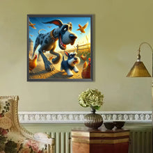 Load image into Gallery viewer, AB Diamond Painting - Full Round - Naughty dog (40*40CM)
