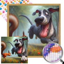 Load image into Gallery viewer, AB Diamond Painting - Full Round - Naughty dog (40*40CM)
